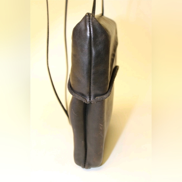 Deborah Einbender Sculpted Crossbody Bag DL Einbender Pursona Black Leather Bag - Picture 8 of 14